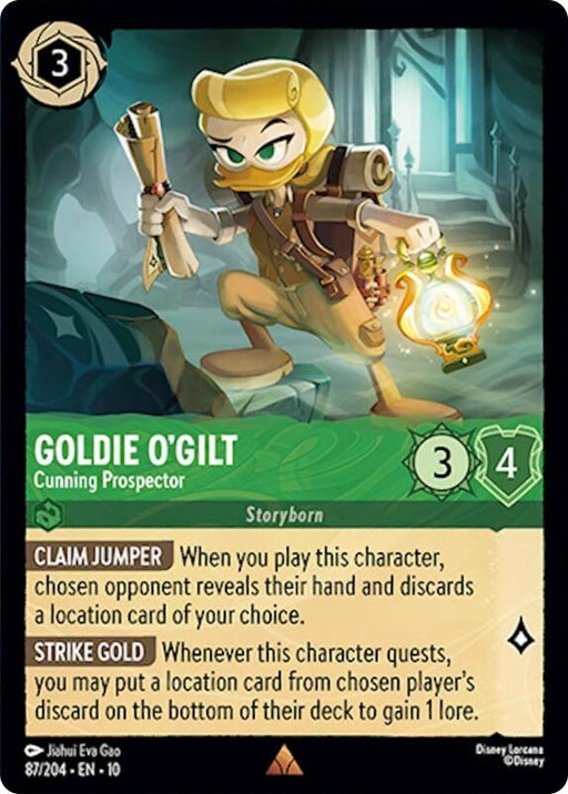 Image for Goldie O'Gilt - Cunning Prospector (87/204) [Whispers in the Well] - Disney Lorcana