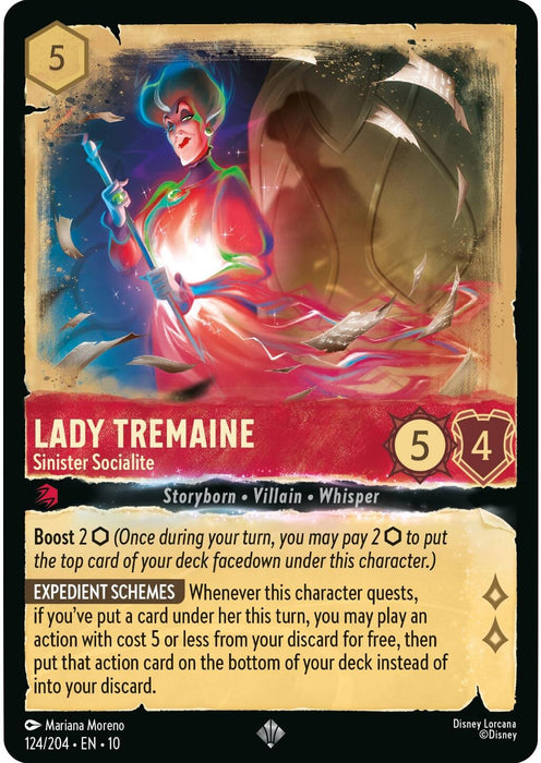 Image for Lady Tremaine - Sinister Socialite (124/204) [Whispers in the Well] - Disney Lorcana