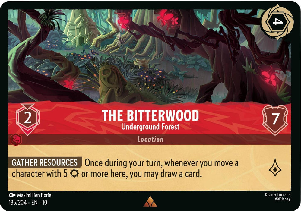 Image for The Bitterwood - Underground Forest (135/204) [Whispers in the Well] - Disney Lorcana