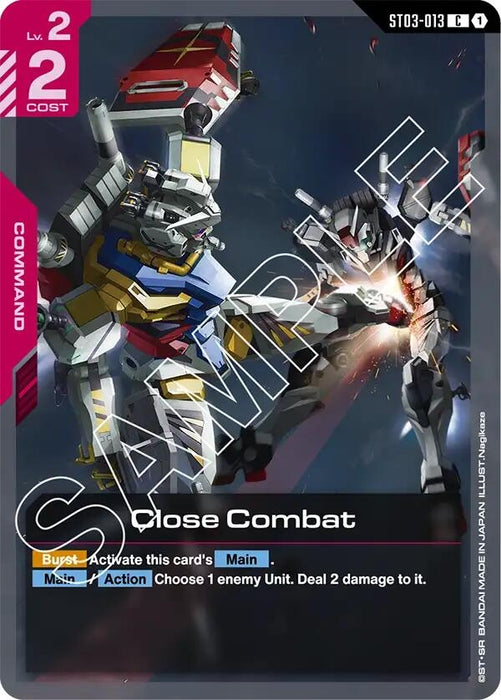Image for Close Combat (ST03-013) [Starter Deck 06: Clan Unity] - Gundam Card Game
