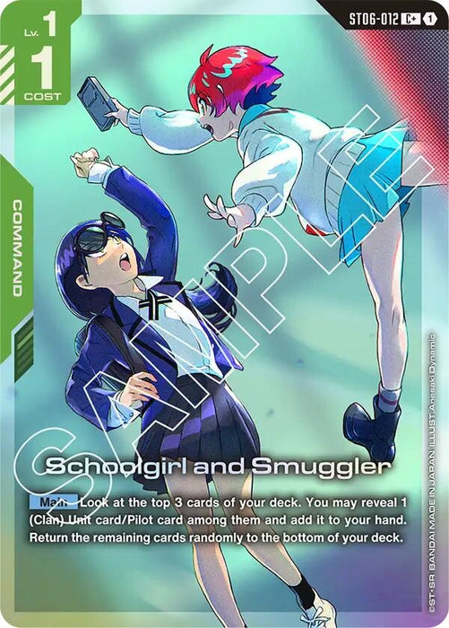 Image for Schoolgirl and Smuggler (C+) (ST06-012) [Starter Deck 06: Clan Unity] - Gundam Card Game