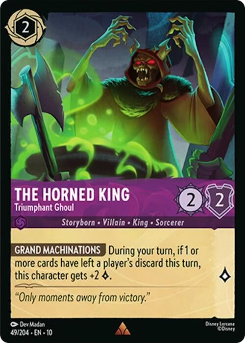 Image for The Horned King - Triumphant Ghoul (49/204) [Whispers in the Well] - Disney Lorcana