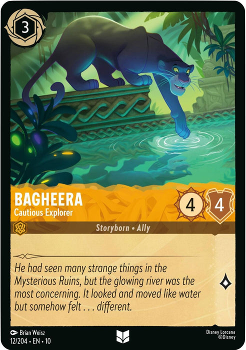 Image for Bagheera - Cautious Explorer (12/204) [Whispers in the Well] - Disney Lorcana