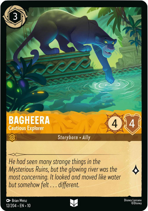 Image for Bagheera - Cautious Explorer (12/204) [Whispers in the Well] - Disney Lorcana