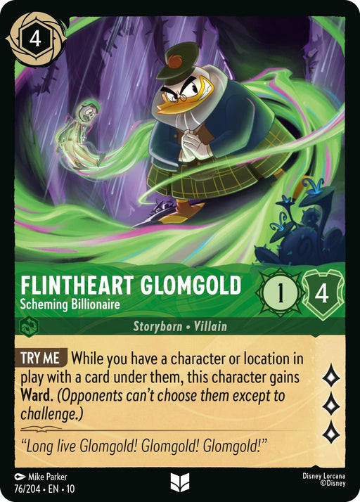 Image for Flintheart Glomgold - Scheming Billionaire (76/204) [Whispers in the Well] - Disney Lorcana