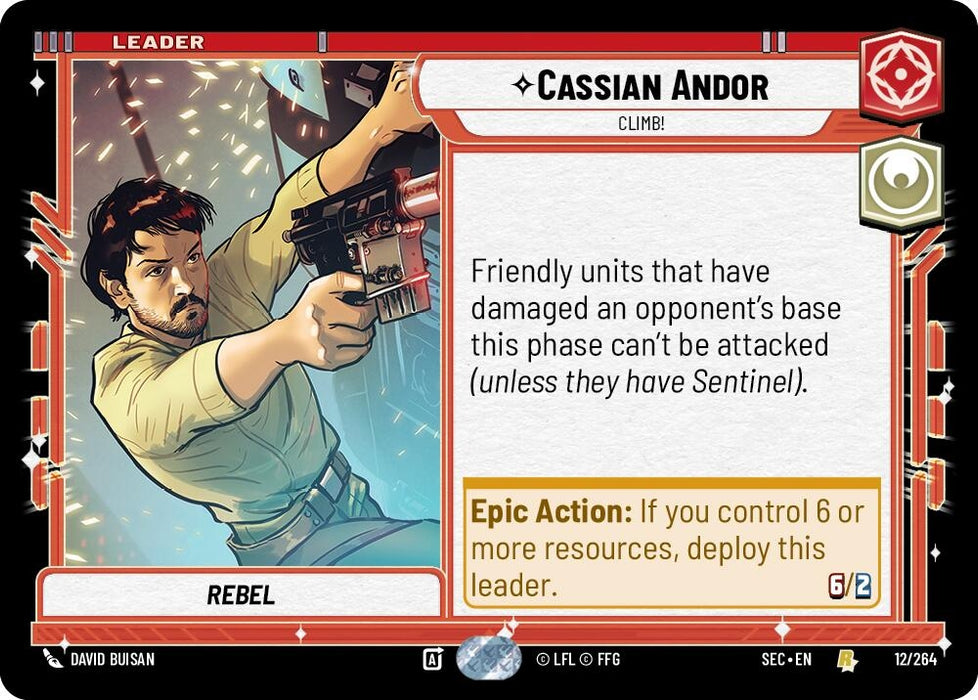 Image for Cassian Andor - Climb! (12/264) [Secrets of Power] - Star Wars: Unlimited