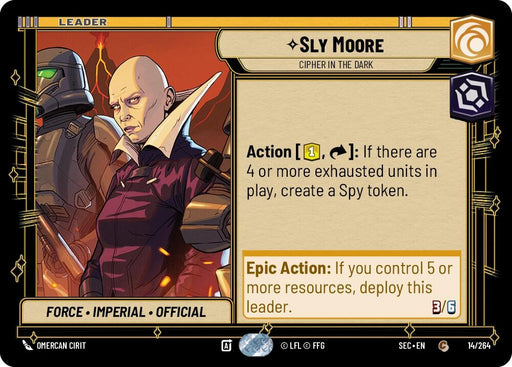 Image for Sly Moore - Cipher in the Dark (14/264) [Secrets of Power] - Star Wars: Unlimited