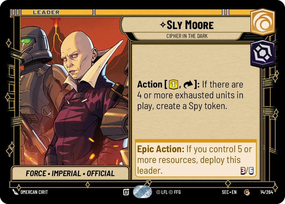 Image for Sly Moore - Cipher in the Dark (14/264) [Secrets of Power] - Star Wars: Unlimited