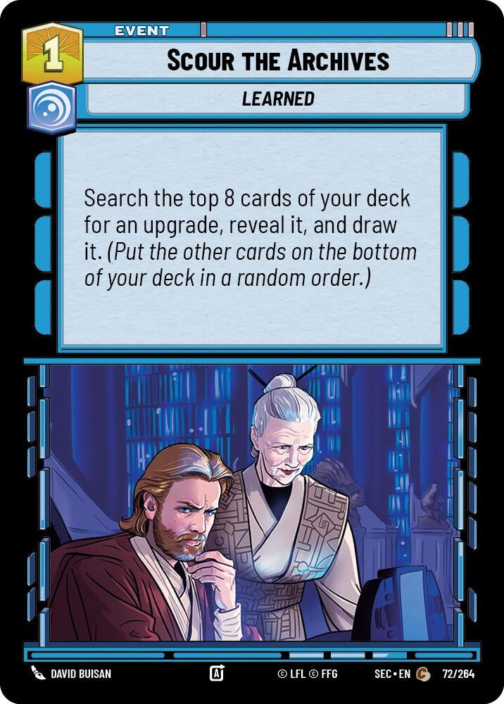 Image for Scour the Archives (72/264) [Secrets of Power] - Star Wars: Unlimited