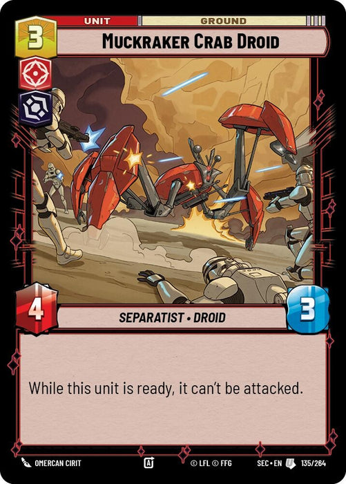 Image for Muckraker Crab Droid (135/264) [Secrets of Power] - Star Wars: Unlimited