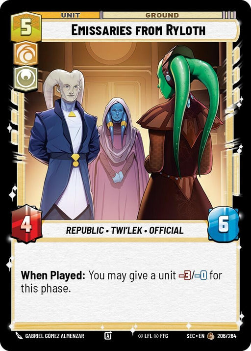 Image for Emissaries from Ryloth (206/264) [Secrets of Power] - Star Wars: Unlimited