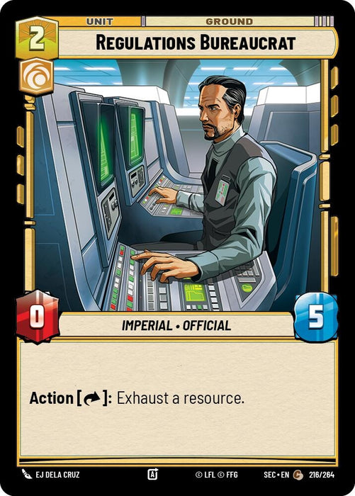 Image for Regulations Bureaucrat (216/264) [Secrets of Power] - Star Wars: Unlimited