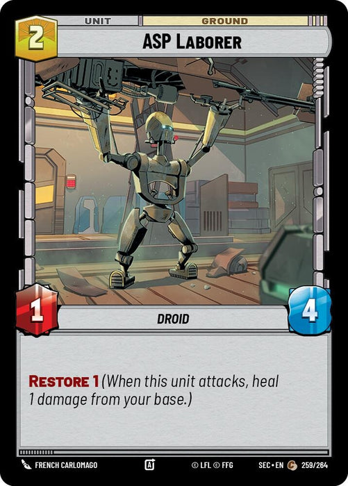 Image for ASP Laborer (259/264) [Secrets of Power] - Star Wars: Unlimited