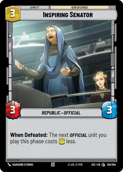 Image for Inspiring Senator (261/264) [Secrets of Power] - Star Wars: Unlimited