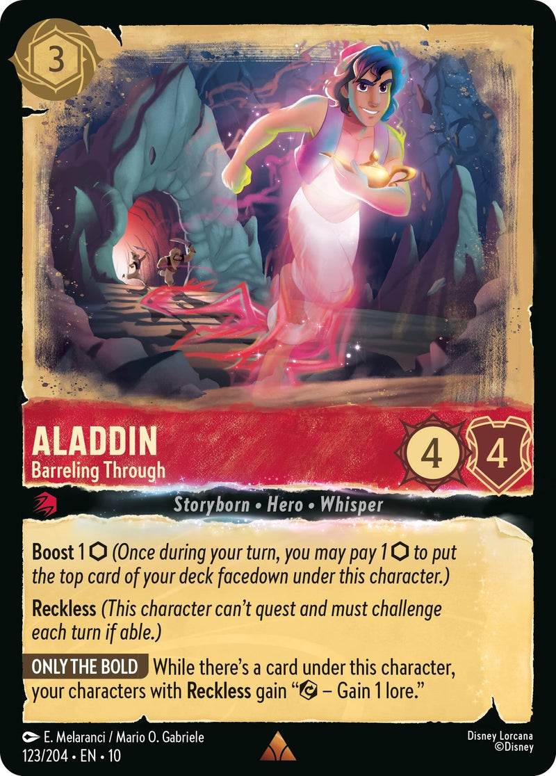 Image for Aladdin - Barreling Through (123/204) [Whispers in the Well] - Disney Lorcana