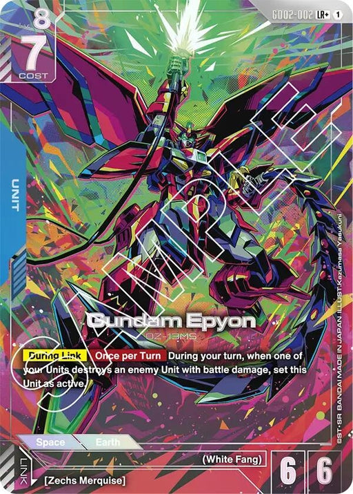 Image for Gundam Epyon (LR+) (GD02-002) [Dual Impact] - Gundam Card Game