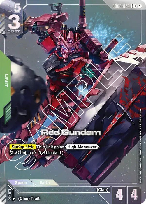 Image for Red Gundam (R+) (GD02-024) [Dual Impact] - Gundam Card Game