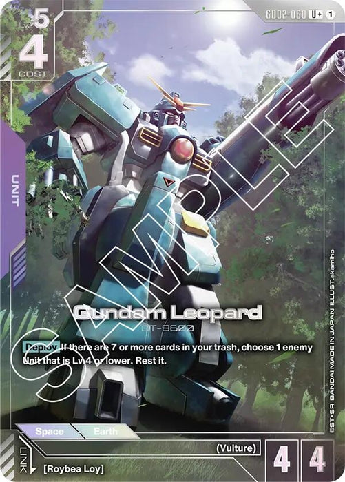 Image for Gundam Leopard (U+) (GD02-060) [Dual Impact] - Gundam Card Game