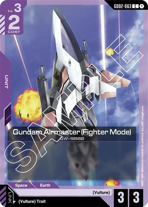 Image for Gundam Airmaster (Fighter Mode) (GD02-063) [Dual Impact] - Gundam Card Game