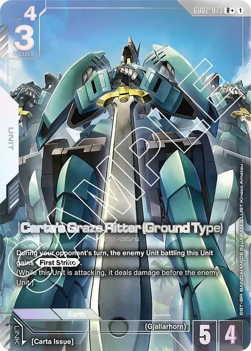 Image for Carta's Graze Ritter (Ground Type) (R+) (GD02-073) [Dual Impact] - Gundam Card Game