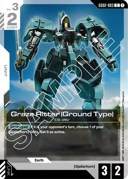 Image for Graze Ritter (Ground Type) (GD02-083) [Dual Impact] - Gundam Card Game