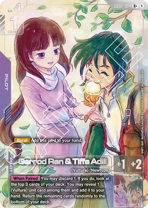 Image for Garrod Ran & Tiffa Adill (R+) (GD02-094) [Dual Impact] - Gundam Card Game