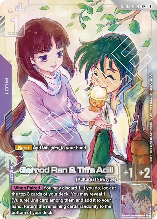 Image for Garrod Ran & Tiffa Adill (R+) (GD02-094) [Dual Impact] - Gundam Card Game