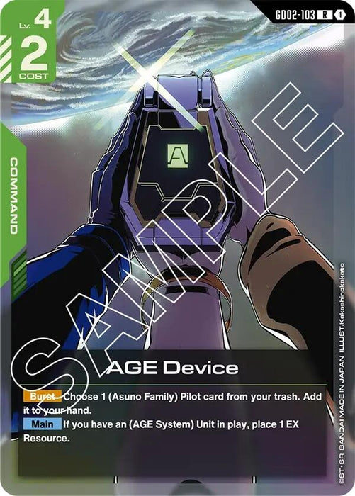 Image for AGE Device (GD02-103) [Dual Impact] - Gundam Card Game