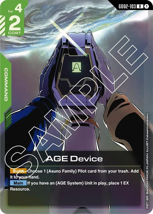 Image for AGE Device (GD02-103) [Dual Impact] - Gundam Card Game