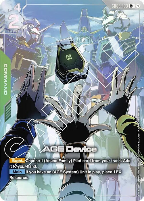 AGE Device (R+) (GD02-103) [Dual Impact] — Darkhold Games