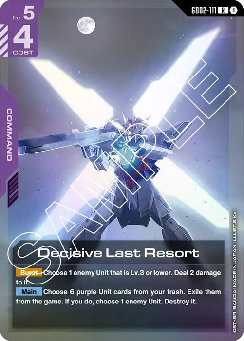 Image for Decisive Last Resort (GD02-111) [Dual Impact] - Gundam Card Game