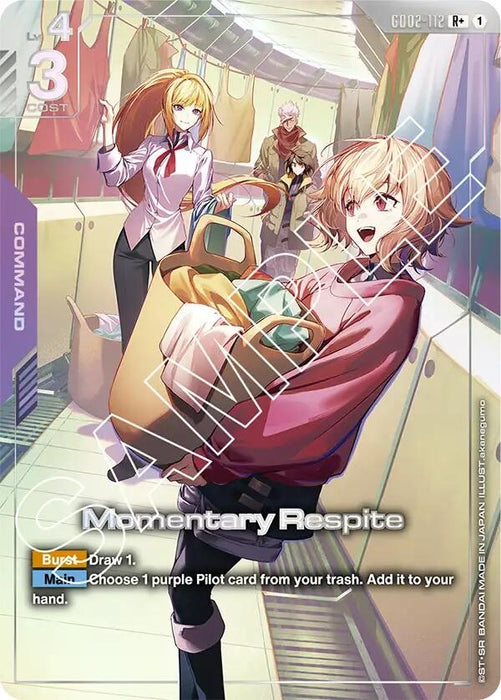 Image for Momentary Respite (R+) (GD02-112) [Dual Impact] - Gundam Card Game