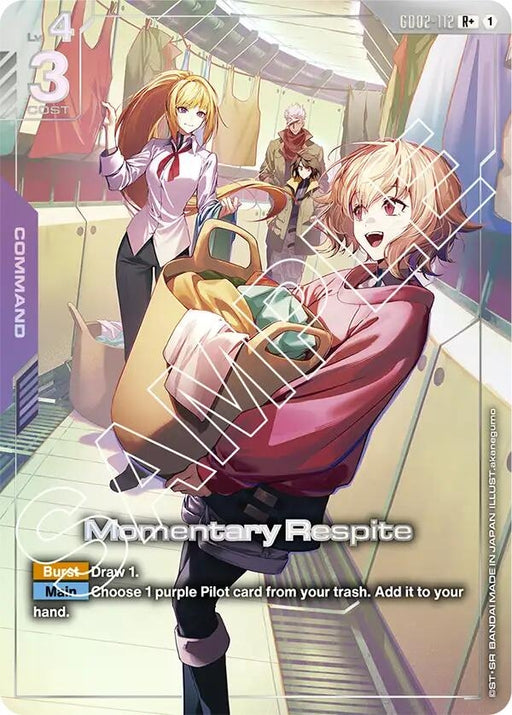 Image for Momentary Respite (R+) (GD02-112) [Dual Impact] - Gundam Card Game