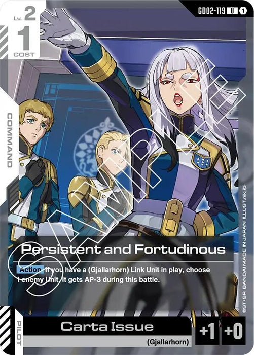 Image for Persistent and Fortudinous (GD02-119) [Dual Impact] - Gundam Card Game