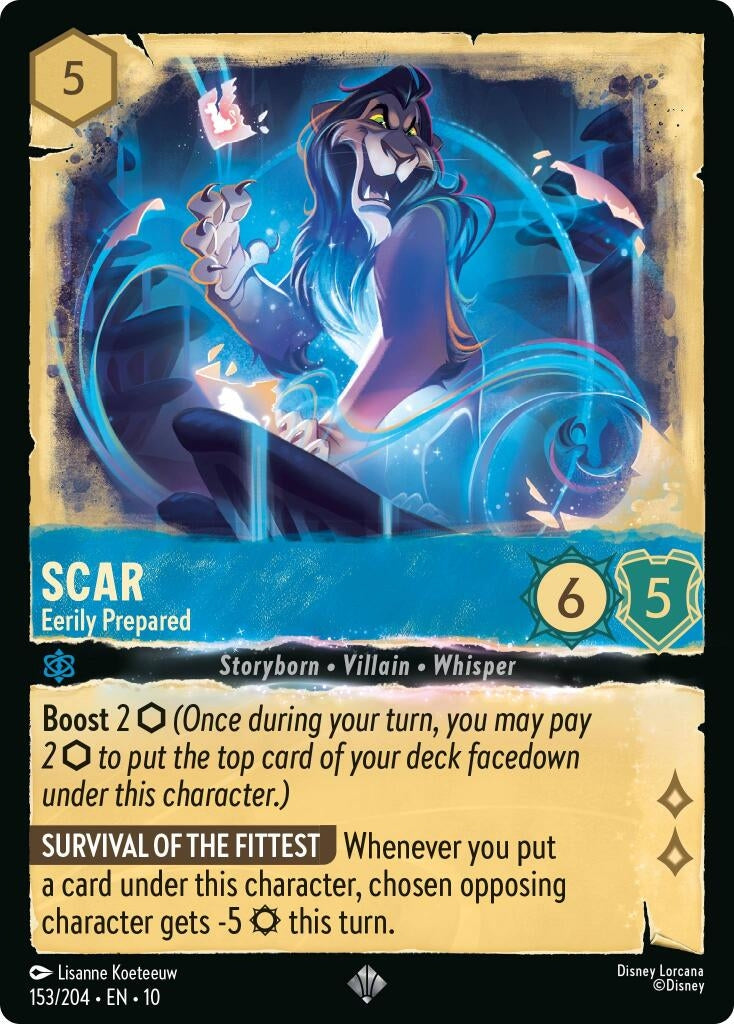 Image for Scar - Eerily Prepared (153/204) [Whispers in the Well] - Disney Lorcana