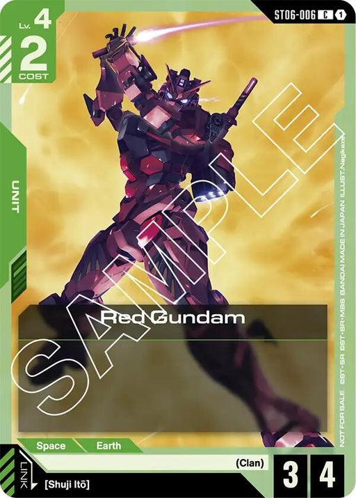 Image for Red Gundam (Boost Kit 01) (ST06-006) [Gundam Promotional Cards] - Gundam Card Game