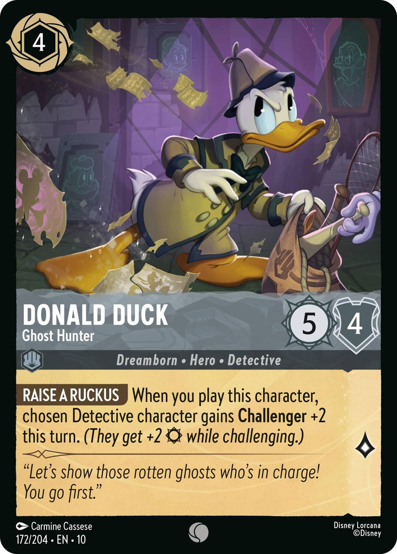 Image for Donald Duck - Ghost Hunter (172/204) [Whispers in the Well] - Disney Lorcana