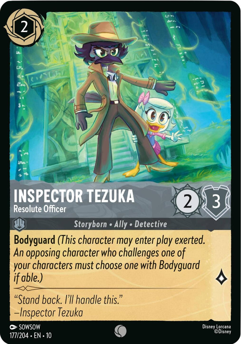 Image for Inspector Tezuka - Resolute Officer (177/204) [Whispers in the Well] - Disney Lorcana