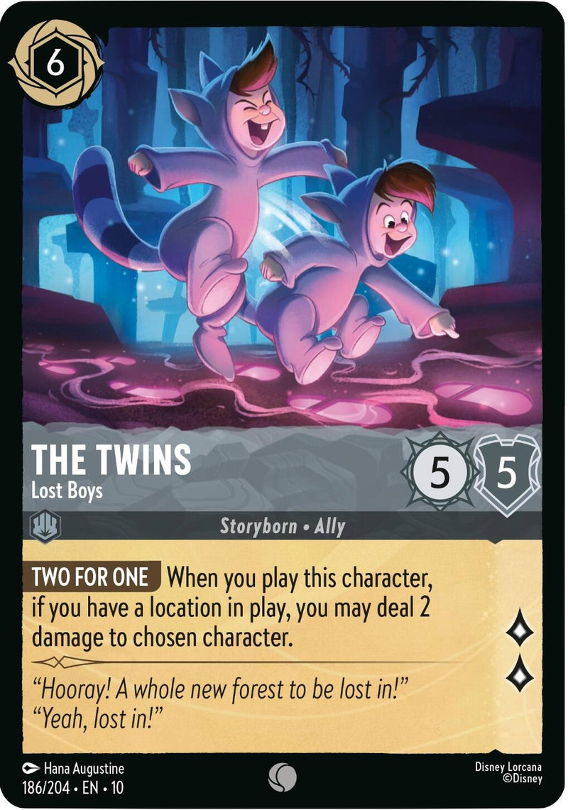 Image for The Twins - Lost Boys (186/204) [Whispers in the Well] - Disney Lorcana