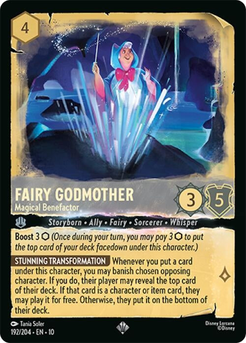 Image for Fairy Godmother - Magical Benefactor (192/204) [Whispers in the Well] - Disney Lorcana