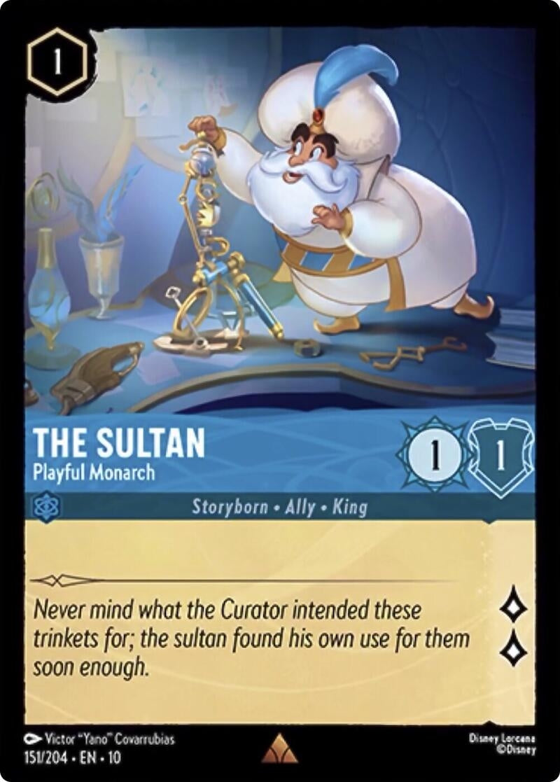 Image for The Sultan - Playful Monarch (151/204) [Whispers in the Well] - Disney Lorcana