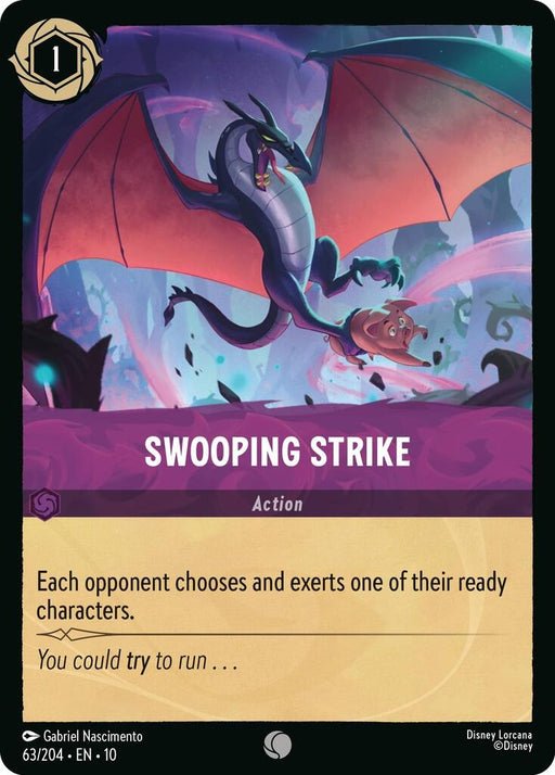 Image for Swooping Strike (63/204) [Whispers in the Well] - Disney Lorcana