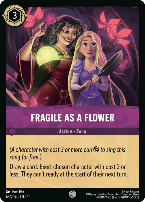 Image for Fragile as a Flower (65/204) [Whispers in the Well] - Disney Lorcana