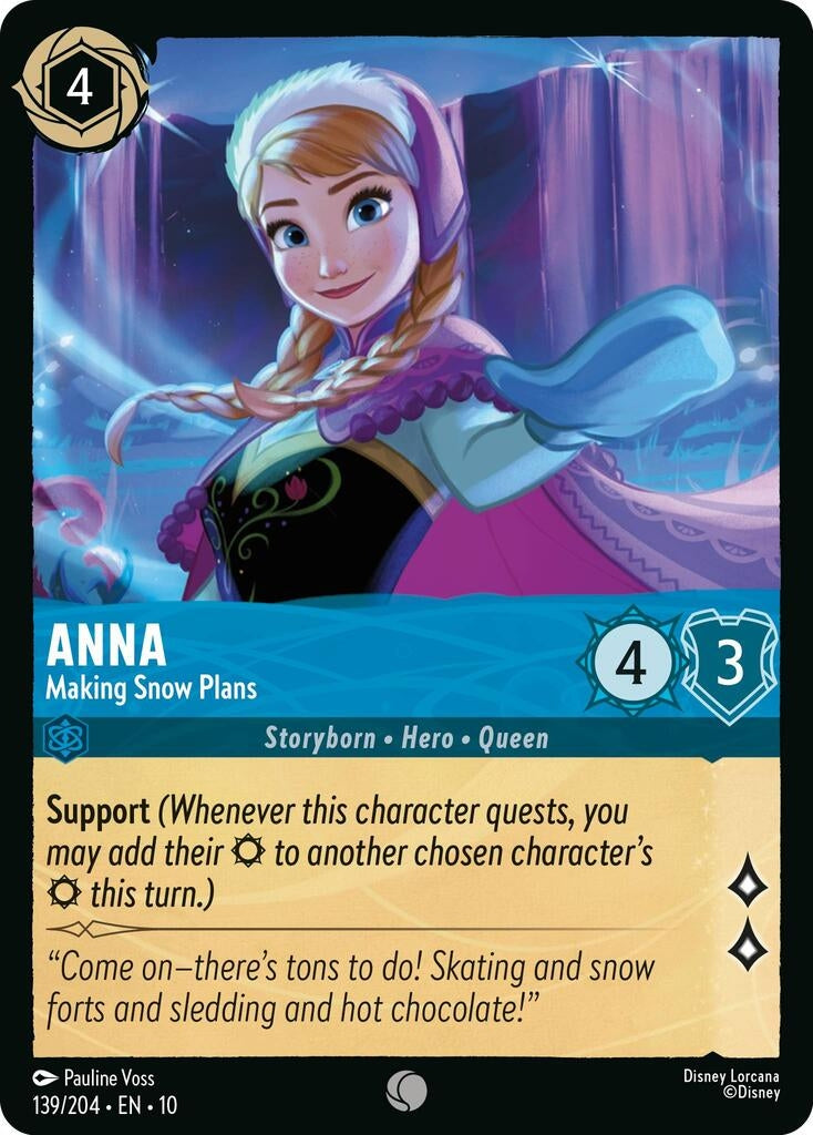Image for Anna - Making Snow Plans (139/204) [Whispers in the Well] - Disney Lorcana