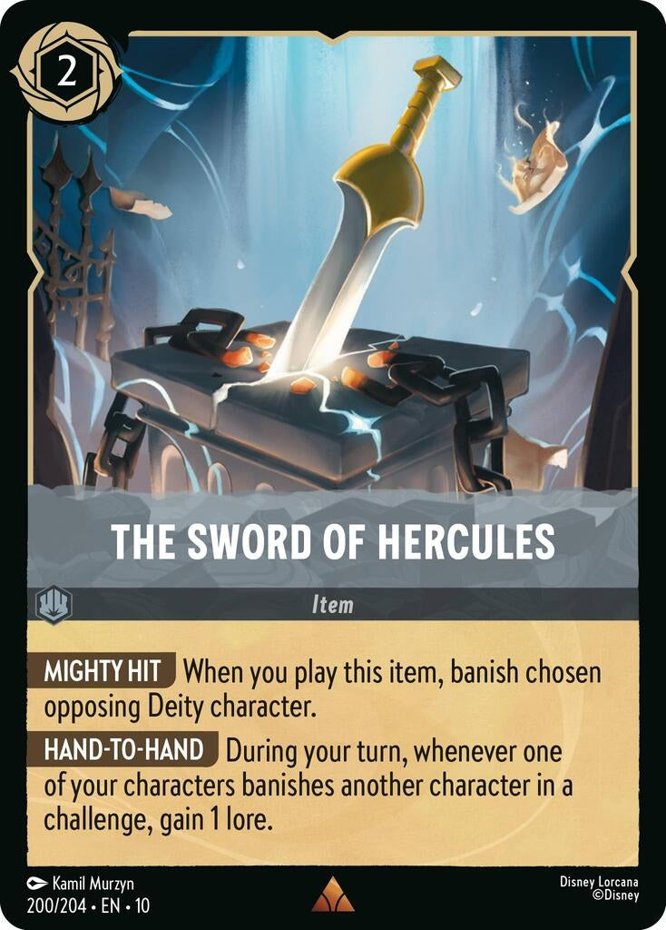 Image for The Sword of Hercules (200/204) [Whispers in the Well] - Disney Lorcana
