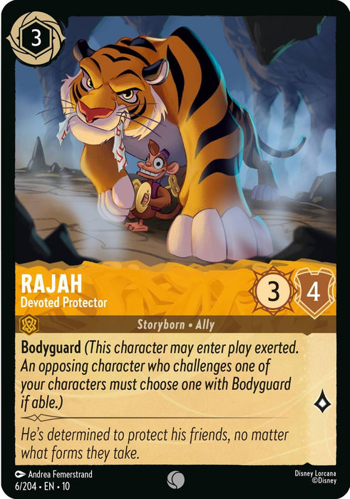 Image for Rajah - Devoted Protector (6/204) [Whispers in the Well] - Disney Lorcana
