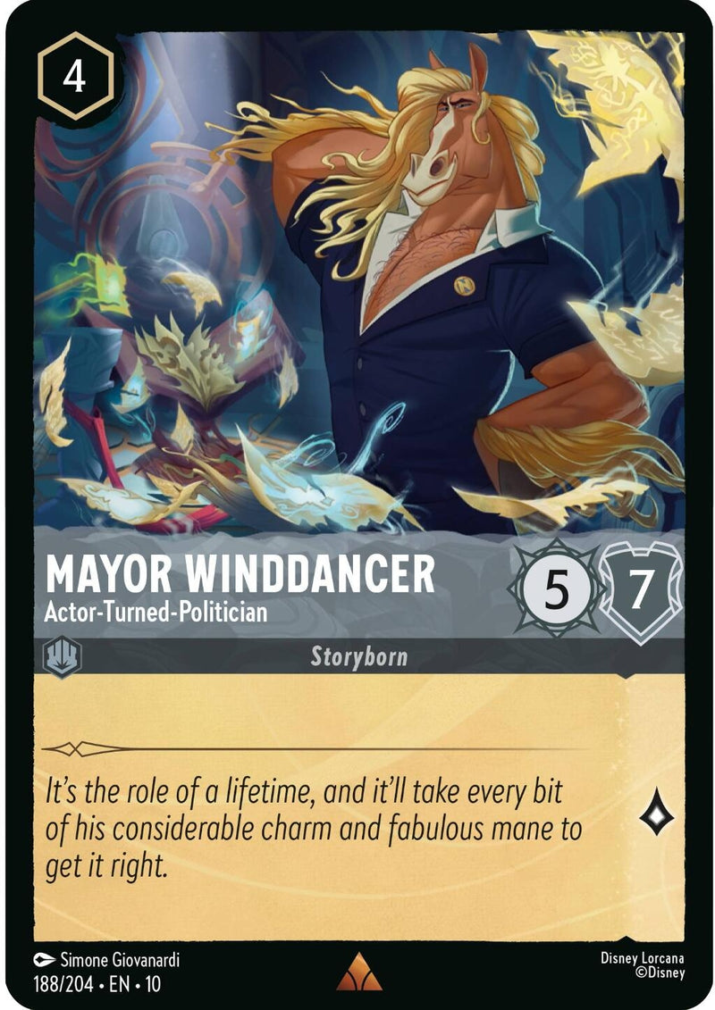 Image for Mayor Winddancer - Actor-Turned-Politician (188/204) [Whispers in the Well] - Disney Lorcana