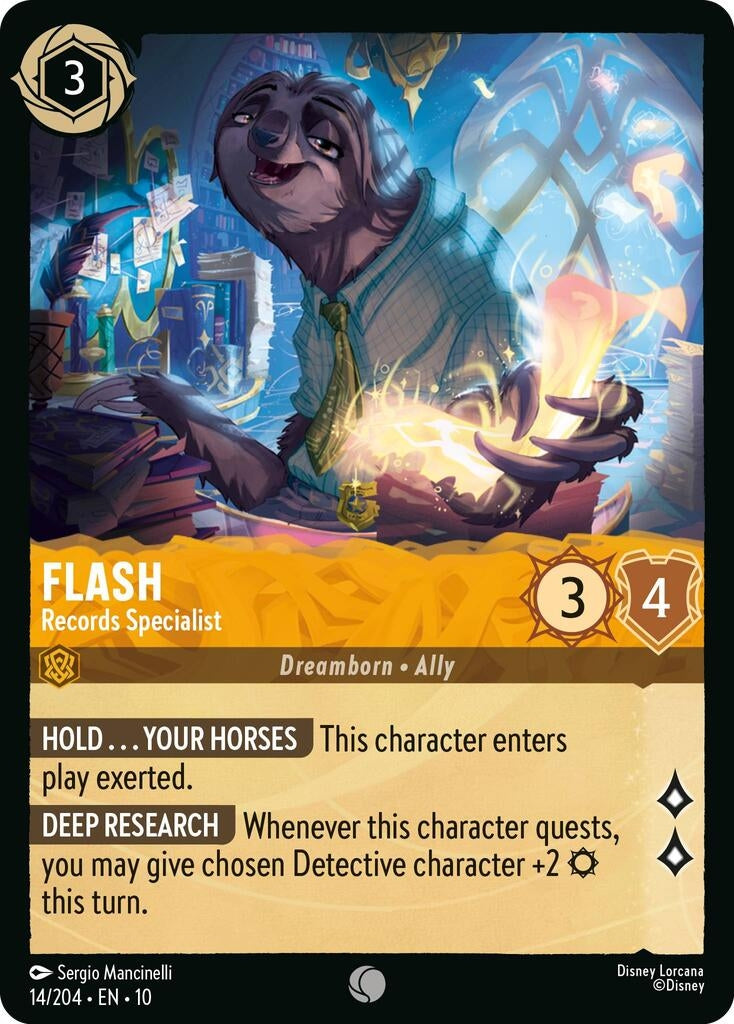 Image for Flash - Records Specialist (14/204) [Whispers in the Well] - Disney Lorcana