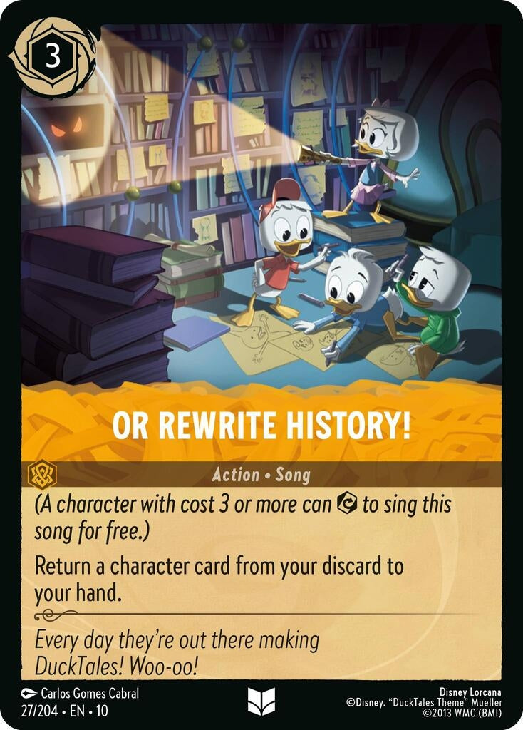Image for Or Rewrite History! (27/204) [Whispers in the Well] - Disney Lorcana