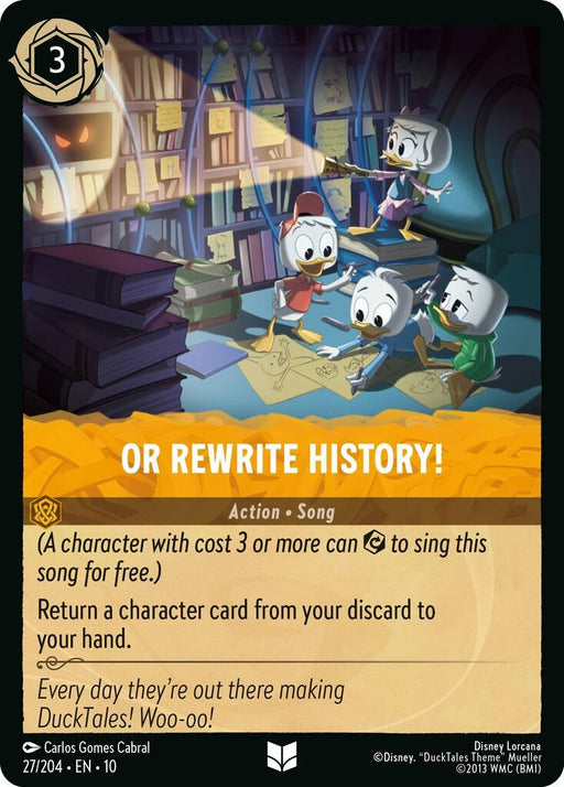 Image for Or Rewrite History! (27/204) [Whispers in the Well] - Disney Lorcana